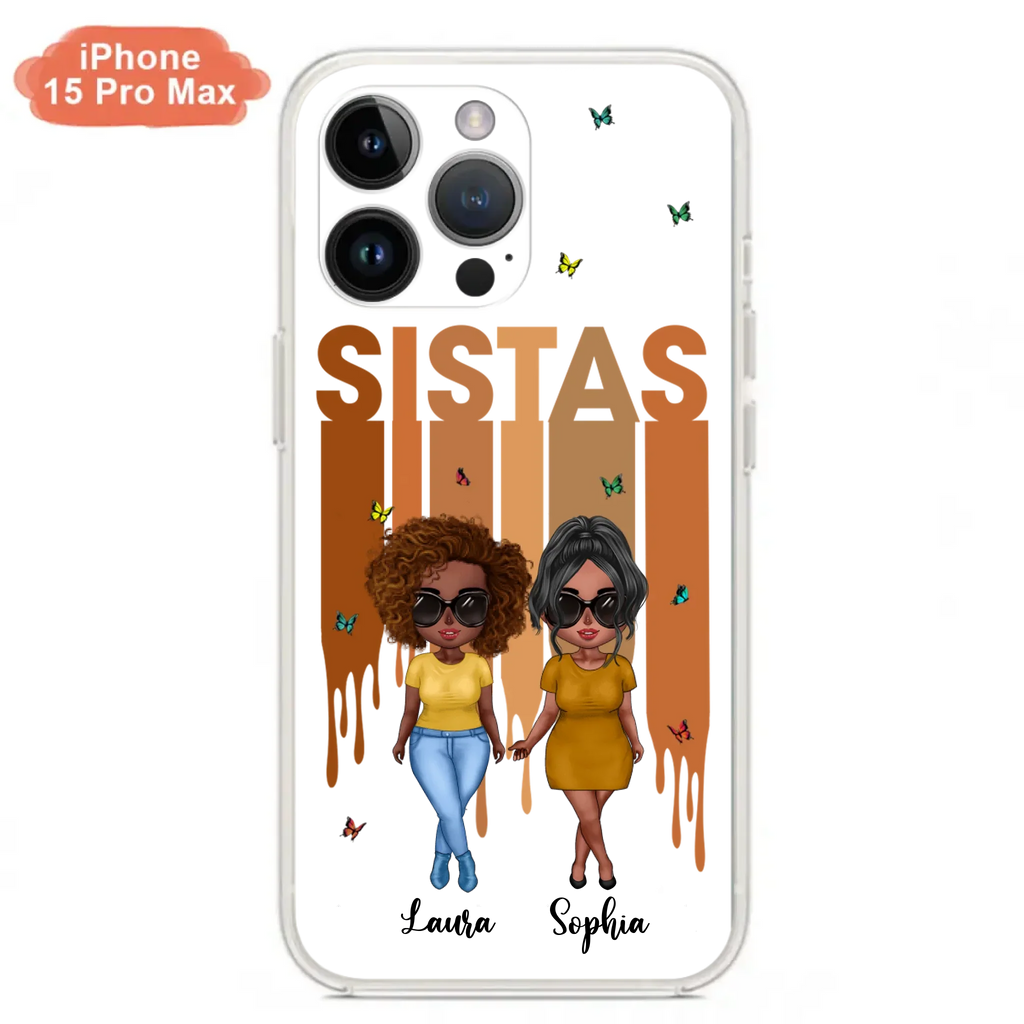 Custom Personalized Best Friends Phone Case - Upto 5 Girls - Gift Idea For Sisters/ Besties - Case For iPhone/Samsung