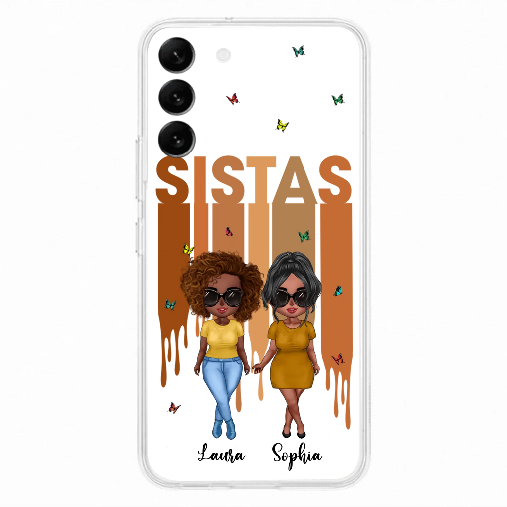 Custom Personalized Best Friends Phone Case - Upto 5 Girls - Gift Idea For Sisters/ Besties - Case For iPhone/Samsung
