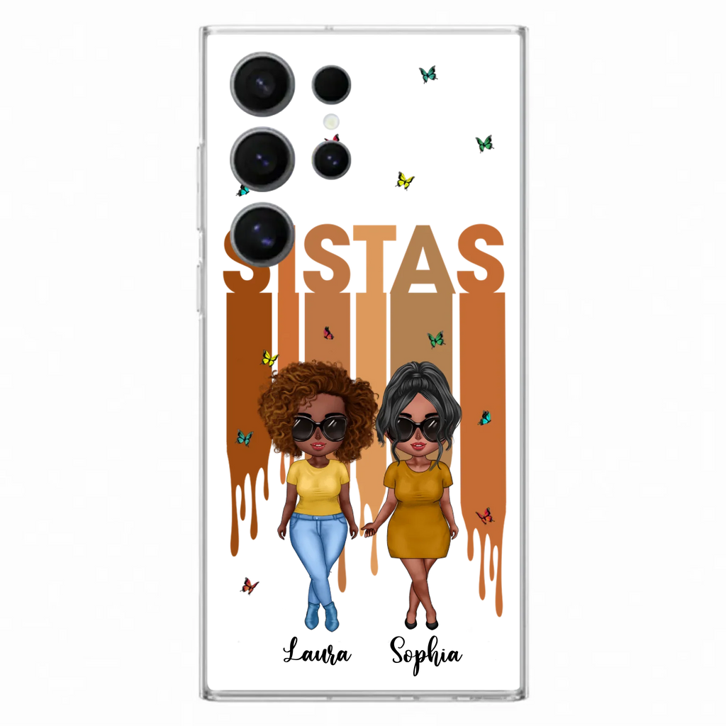 Custom Personalized Best Friends Phone Case - Upto 5 Girls - Gift Idea For Sisters/ Besties - Case For iPhone/Samsung