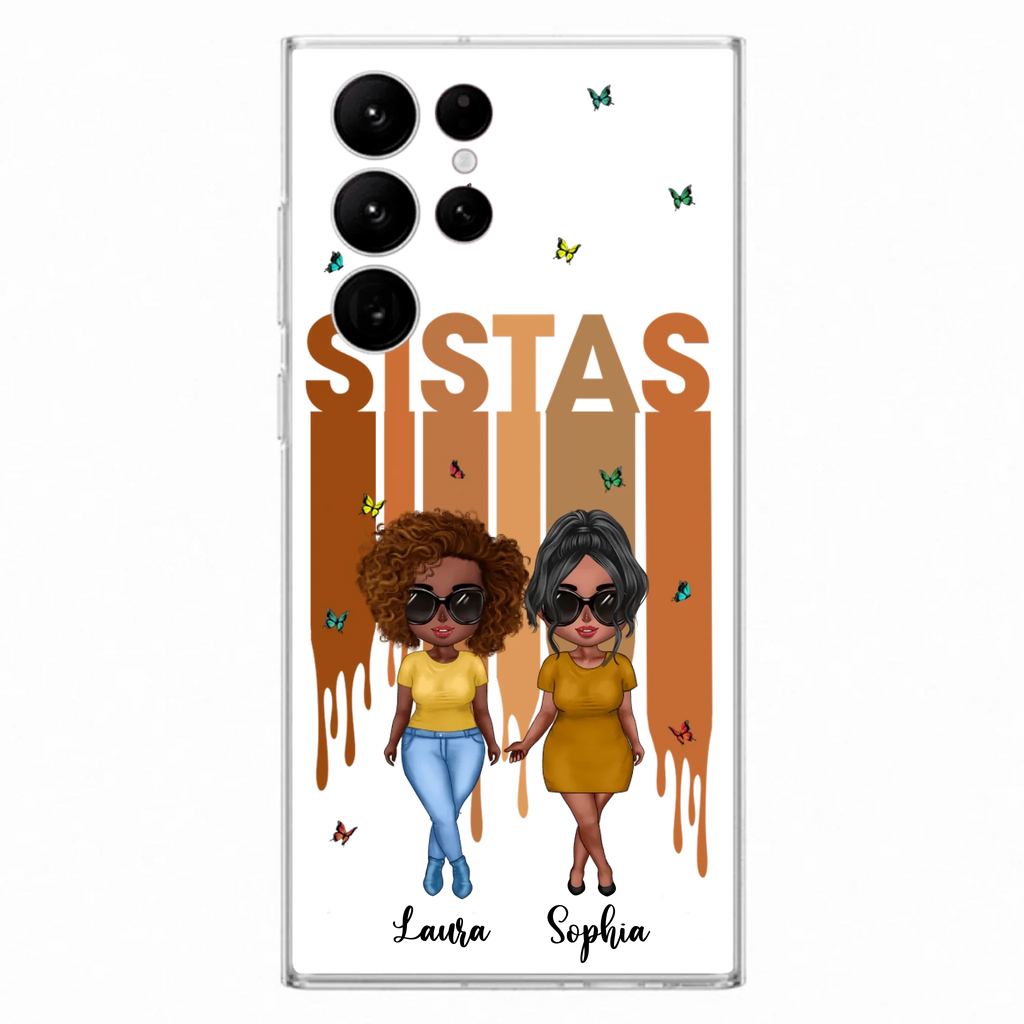 Custom Personalized Best Friends Phone Case - Upto 5 Girls - Gift Idea For Sisters/ Besties - Case For iPhone/Samsung