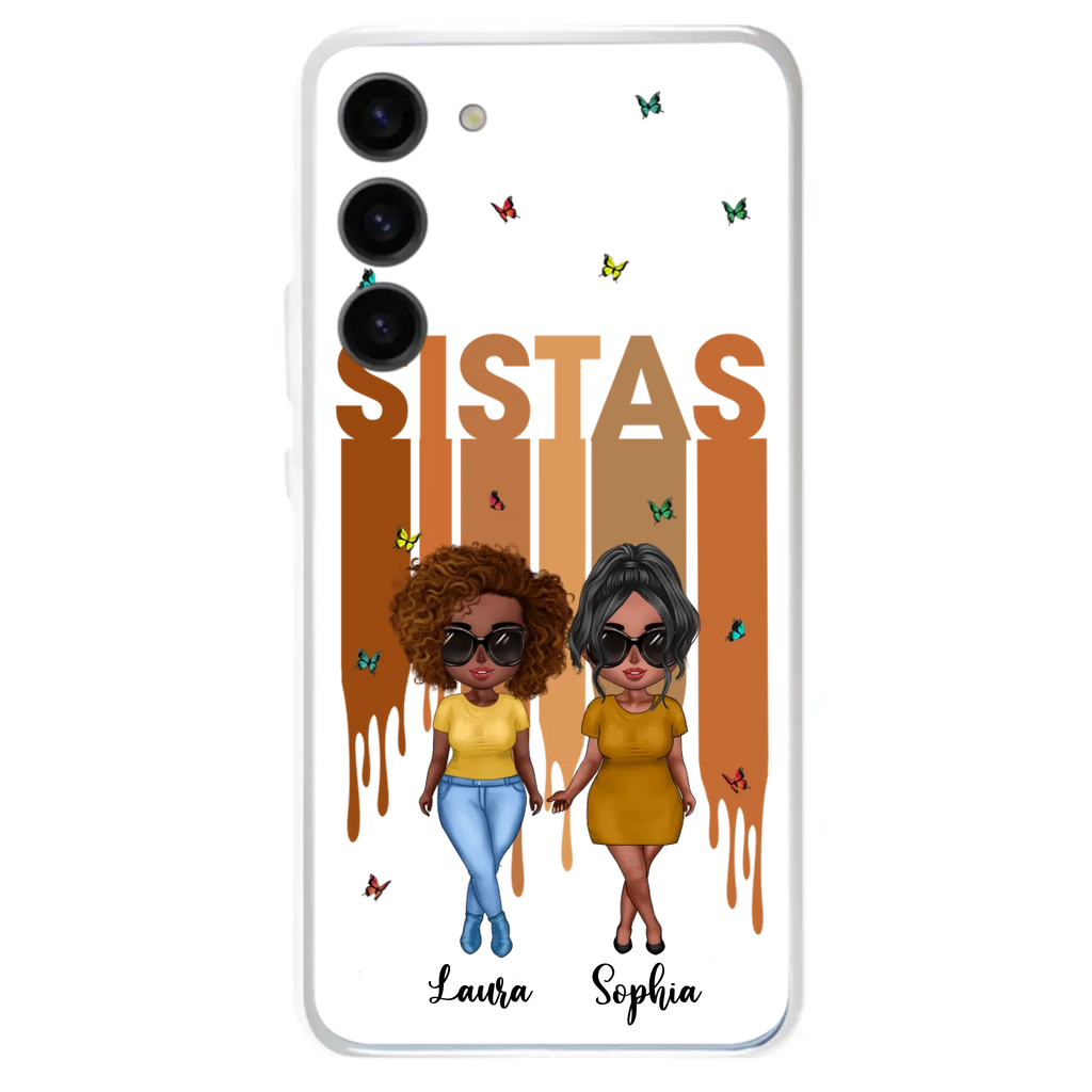Custom Personalized Best Friends Phone Case - Upto 5 Girls - Gift Idea For Sisters/ Besties - Case For iPhone/Samsung