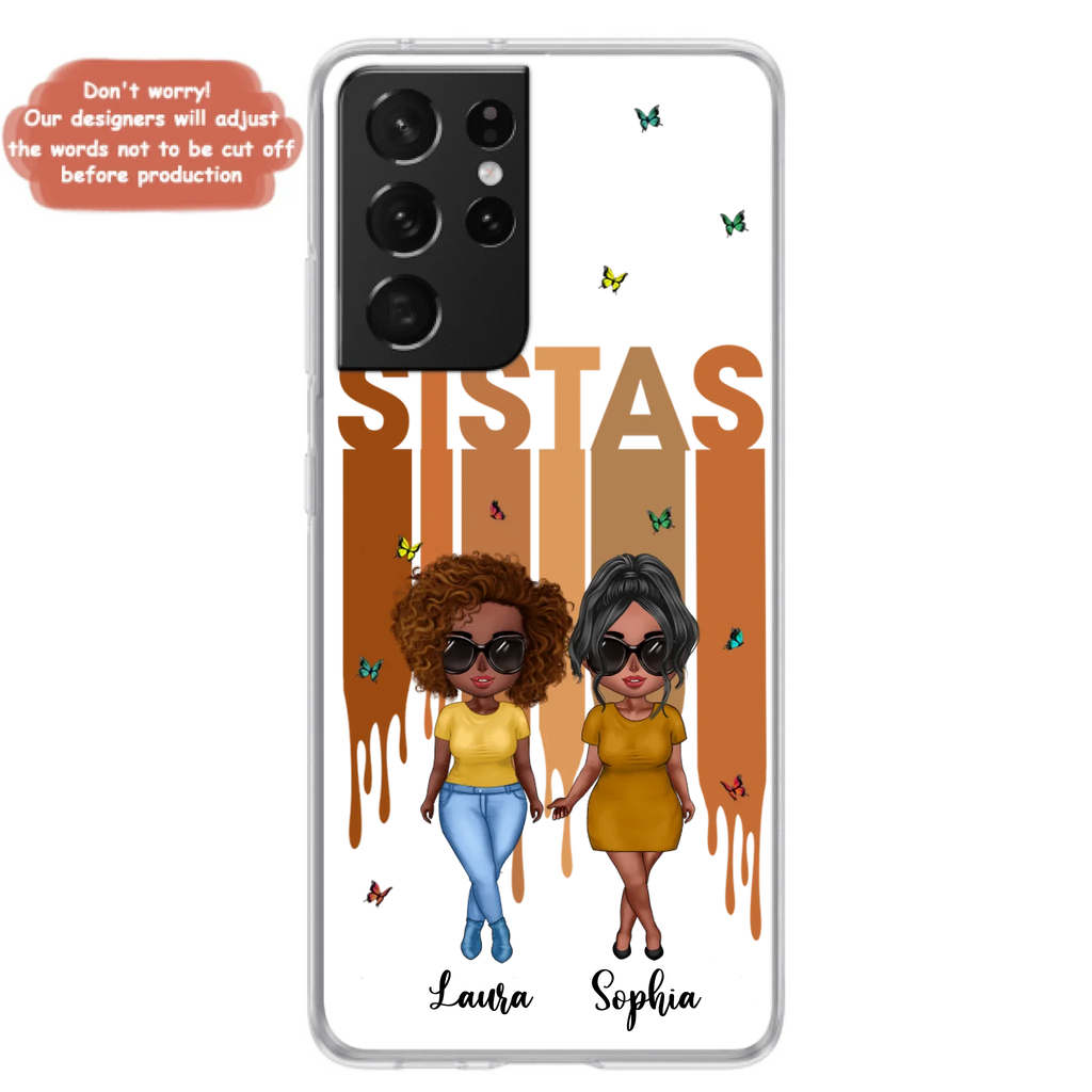 Custom Personalized Best Friends Phone Case - Upto 5 Girls - Gift Idea For Sisters/ Besties - Case For iPhone/Samsung