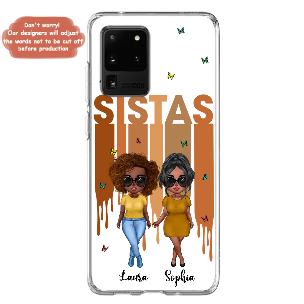 Custom Personalized Best Friends Phone Case - Upto 5 Girls - Gift Idea For Sisters/ Besties - Case For iPhone/Samsung