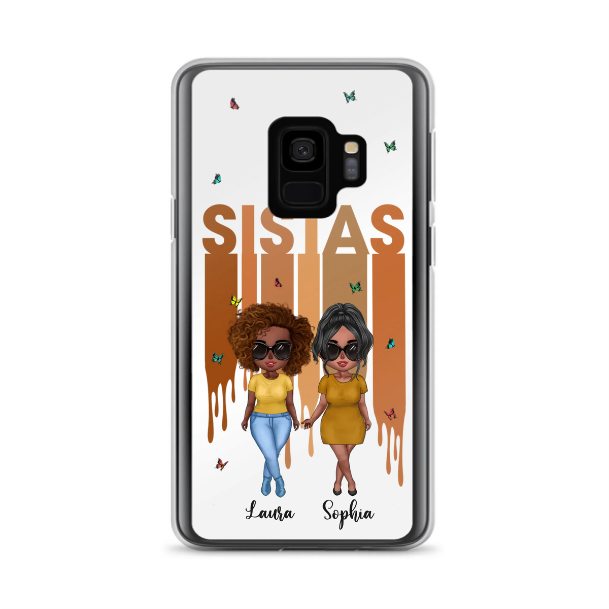 Custom Personalized Best Friends Phone Case - Upto 5 Girls - Gift Idea For Sisters/ Besties - Case For iPhone/Samsung