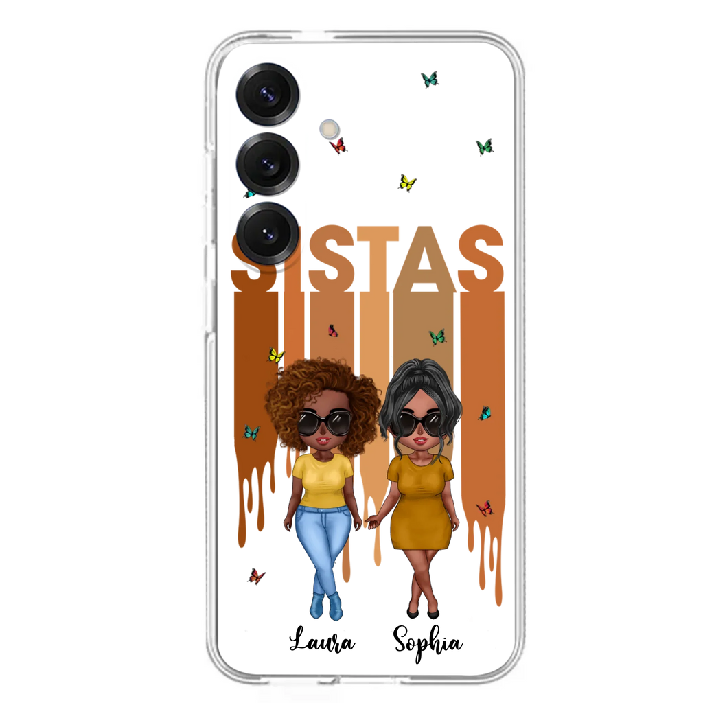 Custom Personalized Best Friends Phone Case - Upto 5 Girls - Gift Idea For Sisters/ Besties - Case For iPhone/Samsung