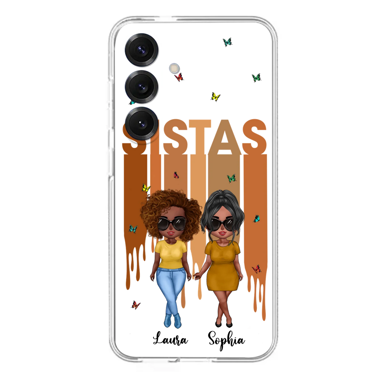 Custom Personalized Best Friends Phone Case - Upto 5 Girls - Gift Idea For Sisters/ Besties - Case For iPhone/Samsung