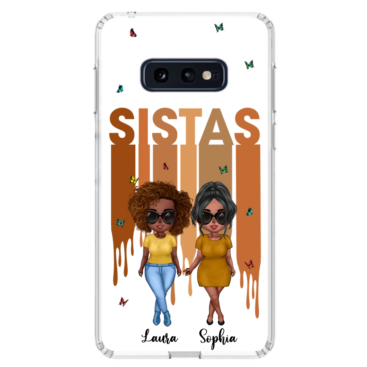 Custom Personalized Best Friends Phone Case - Upto 5 Girls - Gift Idea For Sisters/ Besties - Case For iPhone/Samsung