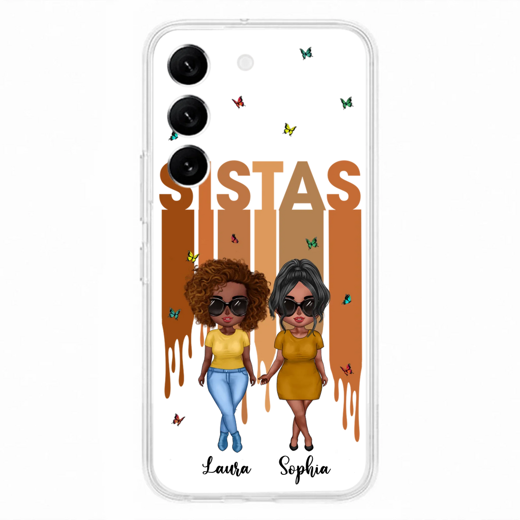 Custom Personalized Best Friends Phone Case - Upto 5 Girls - Gift Idea For Sisters/ Besties - Case For iPhone/Samsung