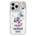 Custom Personalized Memorial Phone Case - Upload Photo - Memorial Gift Idea For Family Member -  A Piece Of My Heart Lives In Heaven - Case for iPhone/ Samsung
