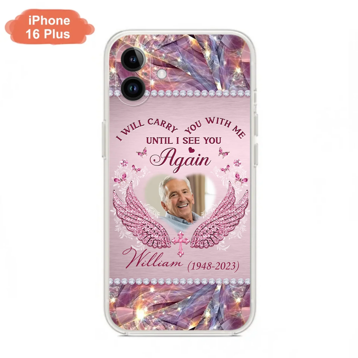 Custom Personalized Memorial Phone Case - Upload Photo - Memorial Gift Idea For Family Member - Until I See You Again - Case for iPhone/ Samsung