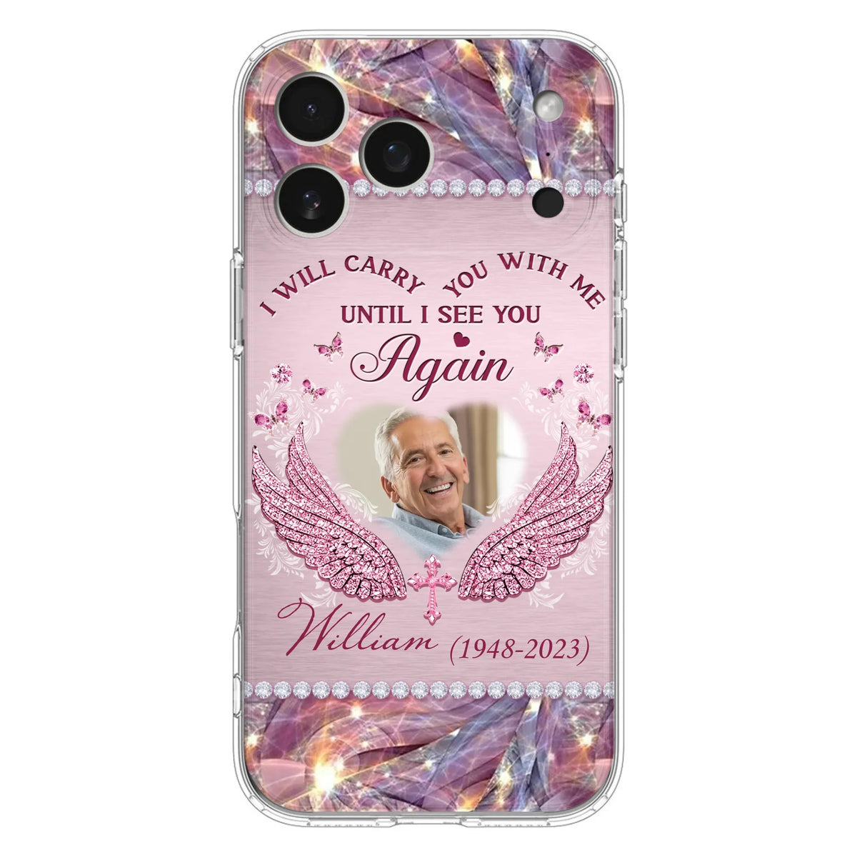 Custom Personalized Memorial Phone Case - Upload Photo - Memorial Gift Idea For Family Member - Until I See You Again - Case for iPhone/ Samsung