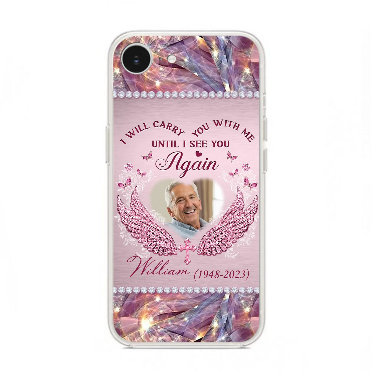 Custom Personalized Memorial Phone Case - Upload Photo - Memorial Gift Idea For Family Member - Until I See You Again - Case for iPhone/ Samsung