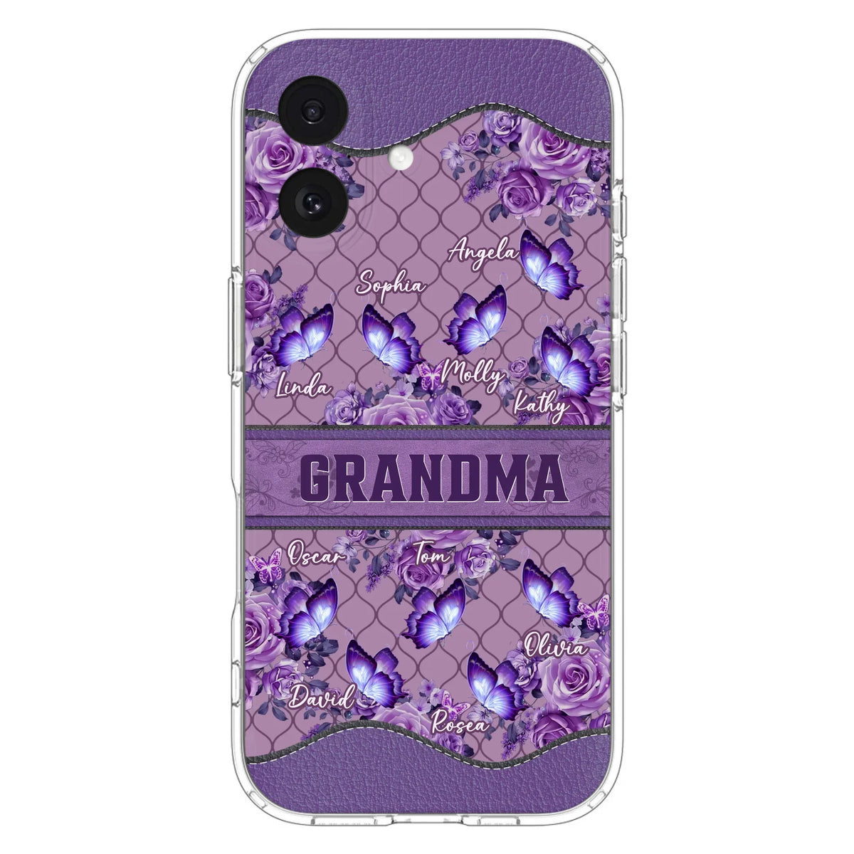 Personalized Grandma Butterfly Phone Case - Gift Idea For Mother's Day/Grandma - Cases For iPhone/Samsung
