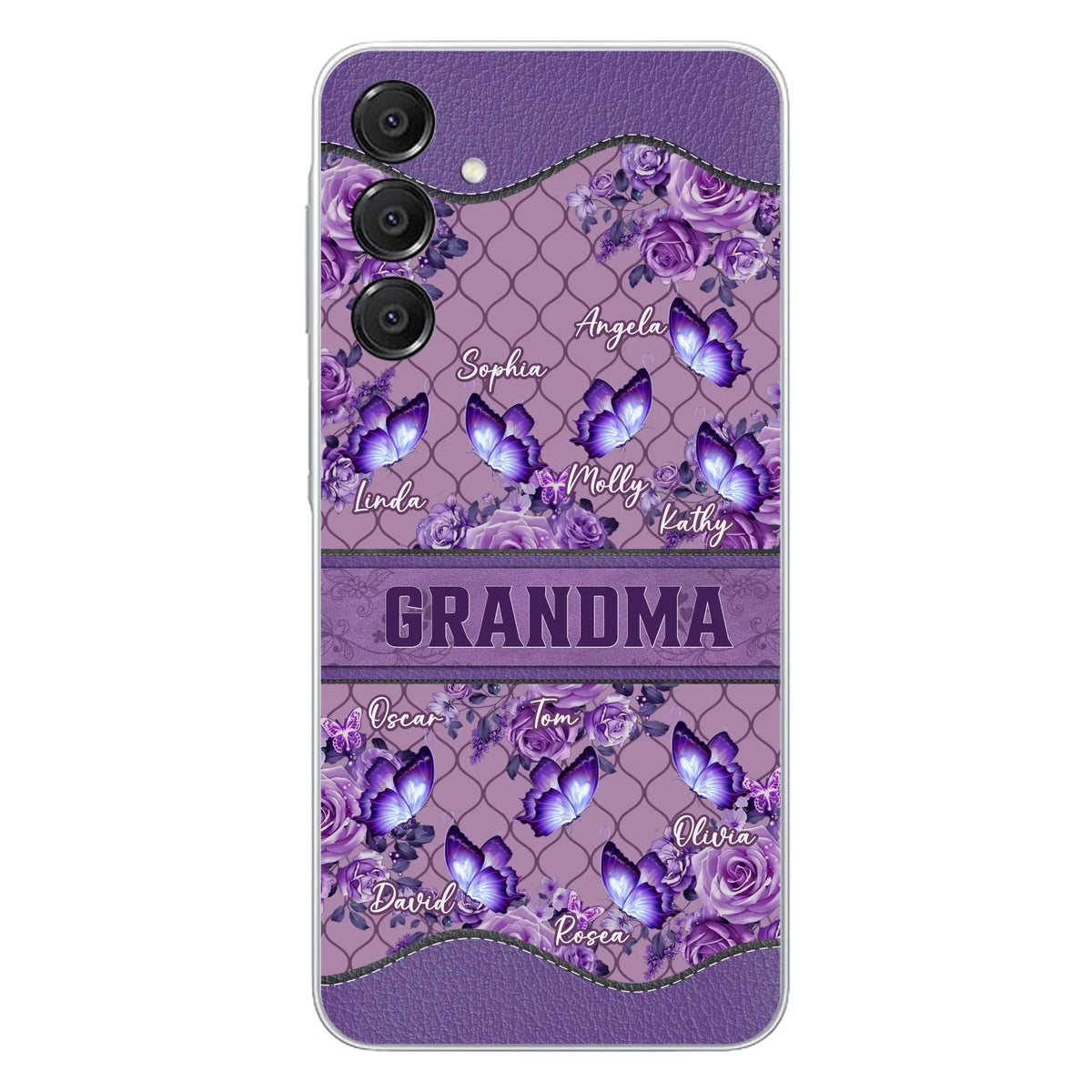 Personalized Grandma Butterfly Phone Case - Gift Idea For Mother's Day/Grandma - Cases For iPhone/Samsung