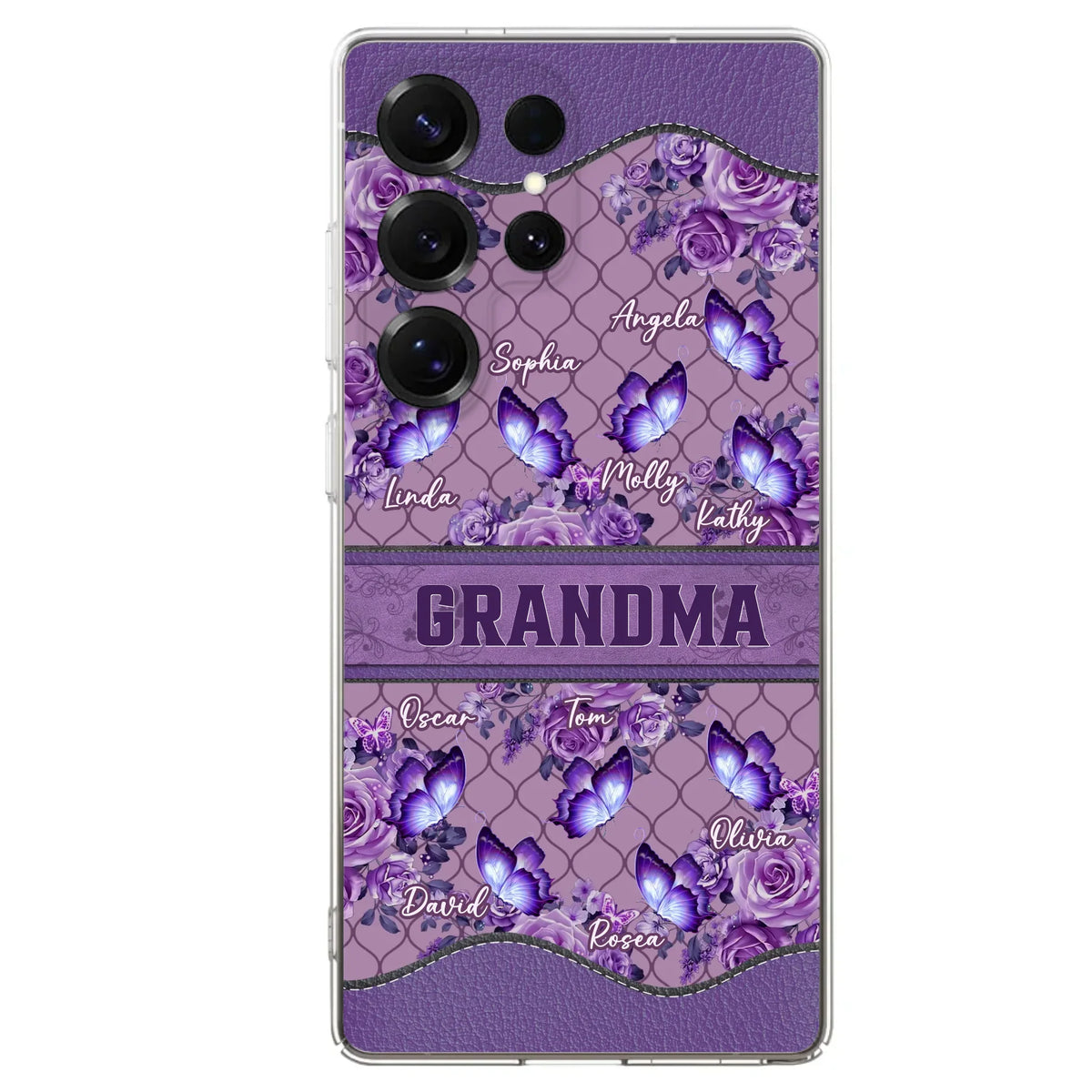 Personalized Grandma Butterfly Phone Case - Gift Idea For Mother's Day/Grandma - Cases For iPhone/Samsung