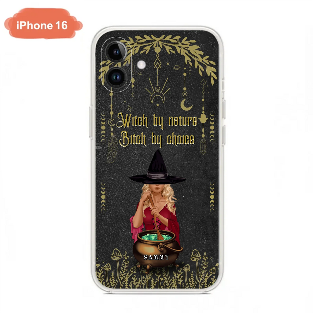Custom Personalized Witch Phone Case - Gift Idea For Friends/Sisters/Wicca Decor/Pagan Decor - In My Kitchen Filled With Care I Welcome Water Earth Fire Air - Case for iPhone/Samsung