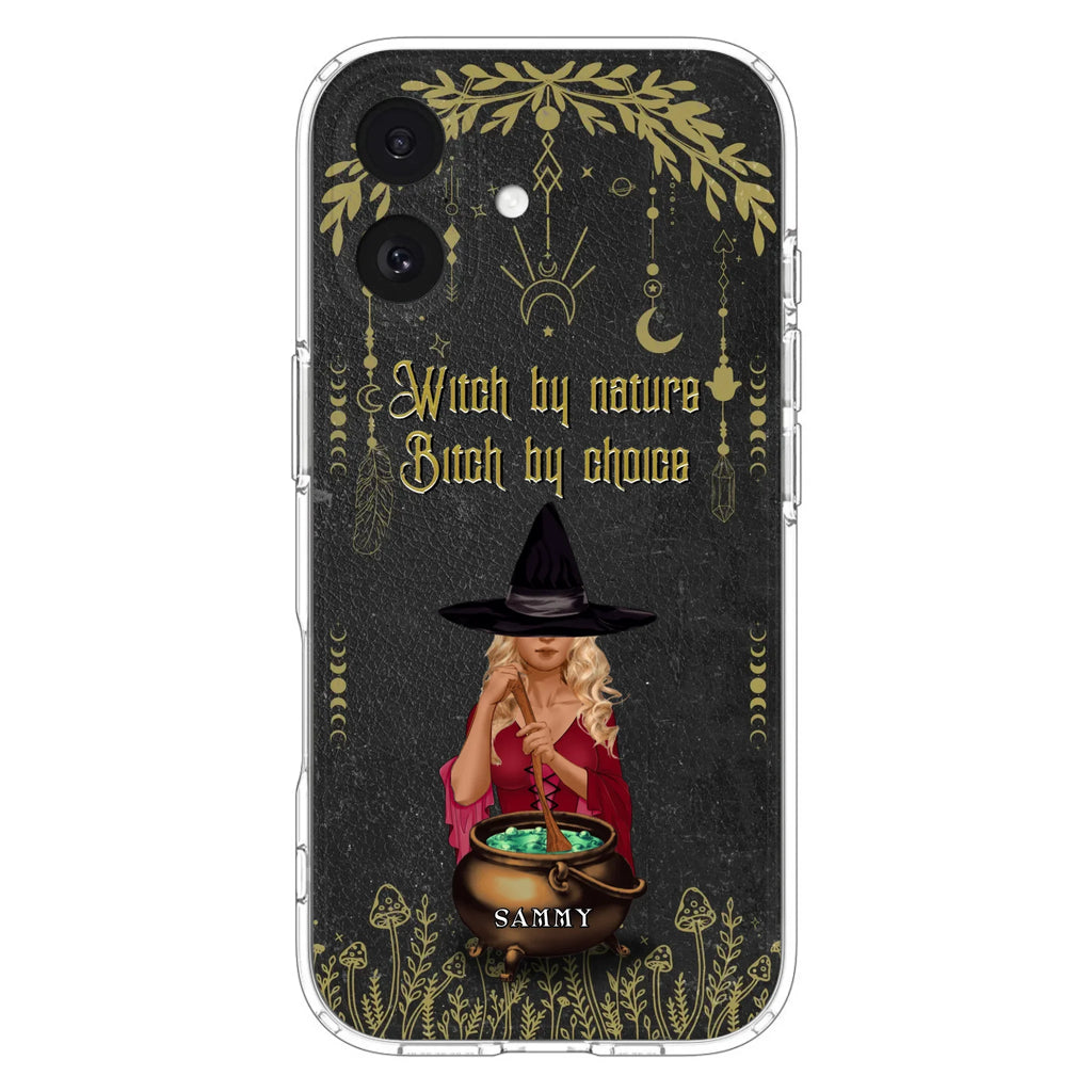 Custom Personalized Witch Phone Case - Gift Idea For Friends/Sisters/Wicca Decor/Pagan Decor - In My Kitchen Filled With Care I Welcome Water Earth Fire Air - Case for iPhone/Samsung