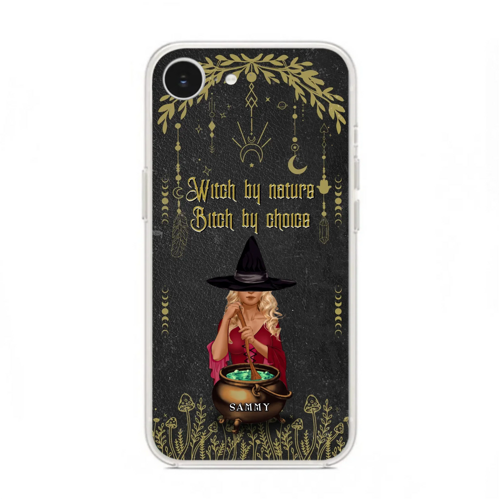 Custom Personalized Witch Phone Case - Gift Idea For Friends/Sisters/Wicca Decor/Pagan Decor - In My Kitchen Filled With Care I Welcome Water Earth Fire Air - Case for iPhone/Samsung
