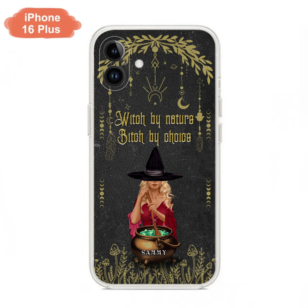 Custom Personalized Witch Phone Case - Gift Idea For Friends/Sisters/Wicca Decor/Pagan Decor - In My Kitchen Filled With Care I Welcome Water Earth Fire Air - Case for iPhone/Samsung