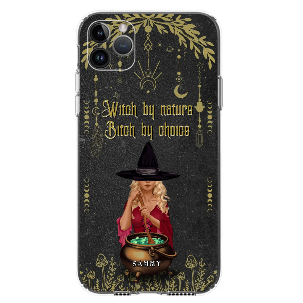 Custom Personalized Witch Phone Case - Gift Idea For Friends/Sisters/Wicca Decor/Pagan Decor - In My Kitchen Filled With Care I Welcome Water Earth Fire Air - Case for iPhone/Samsung