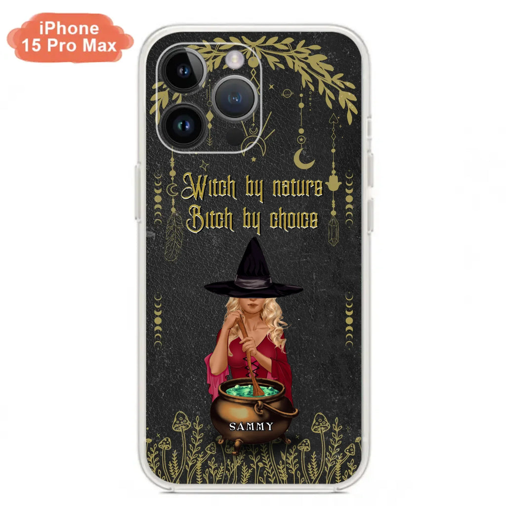 Custom Personalized Witch Phone Case - Gift Idea For Friends/Sisters/Wicca Decor/Pagan Decor - In My Kitchen Filled With Care I Welcome Water Earth Fire Air - Case for iPhone/Samsung