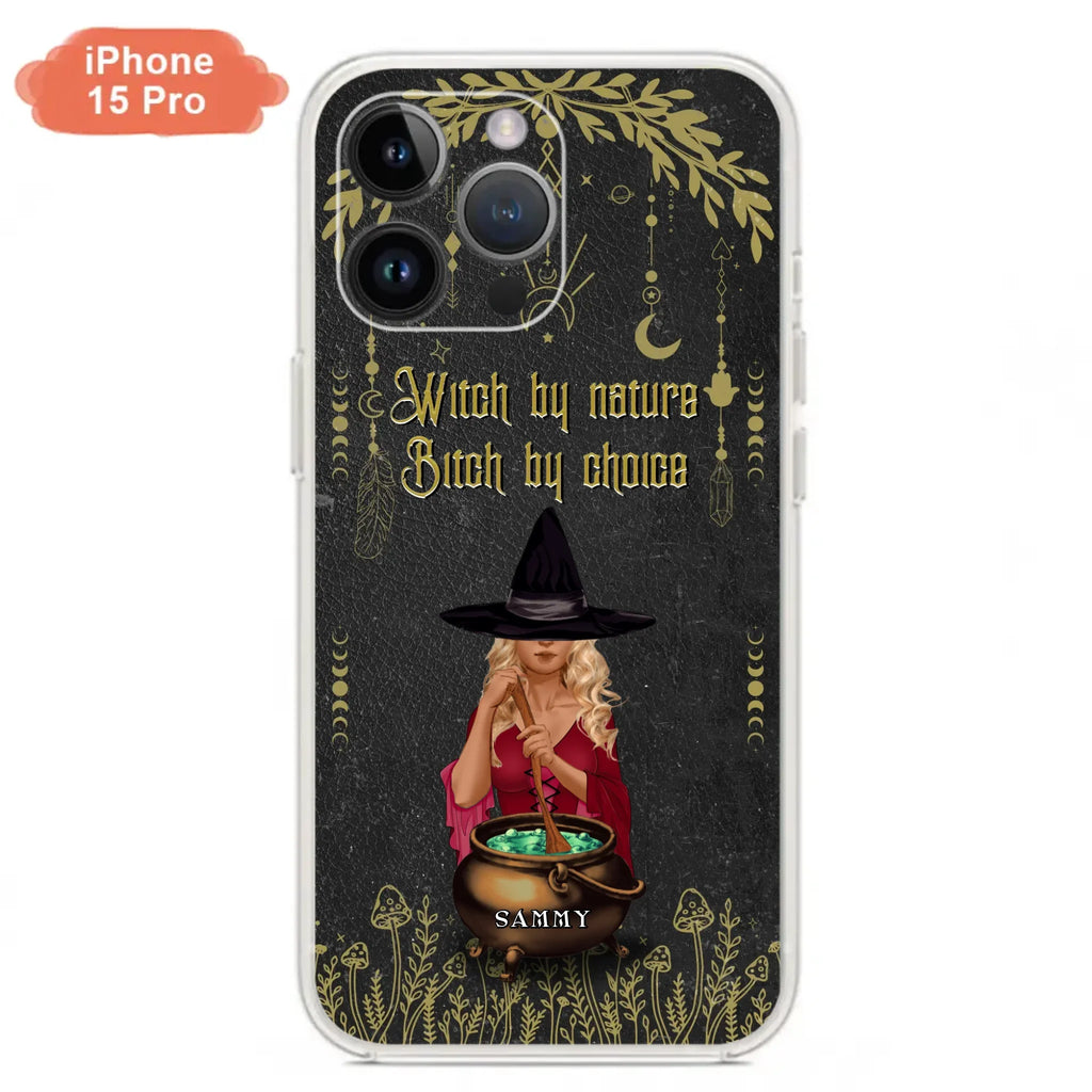 Custom Personalized Witch Phone Case - Gift Idea For Friends/Sisters/Wicca Decor/Pagan Decor - In My Kitchen Filled With Care I Welcome Water Earth Fire Air - Case for iPhone/Samsung