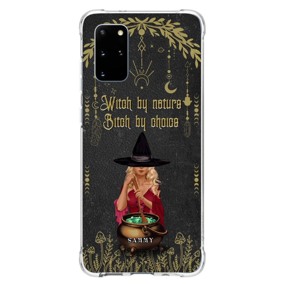 Custom Personalized Witch Phone Case - Gift Idea For Friends/Sisters/Wicca Decor/Pagan Decor - In My Kitchen Filled With Care I Welcome Water Earth Fire Air - Case for iPhone/Samsung