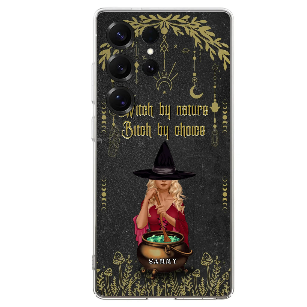 Custom Personalized Witch Phone Case - Gift Idea For Friends/Sisters/Wicca Decor/Pagan Decor - In My Kitchen Filled With Care I Welcome Water Earth Fire Air - Case for iPhone/Samsung