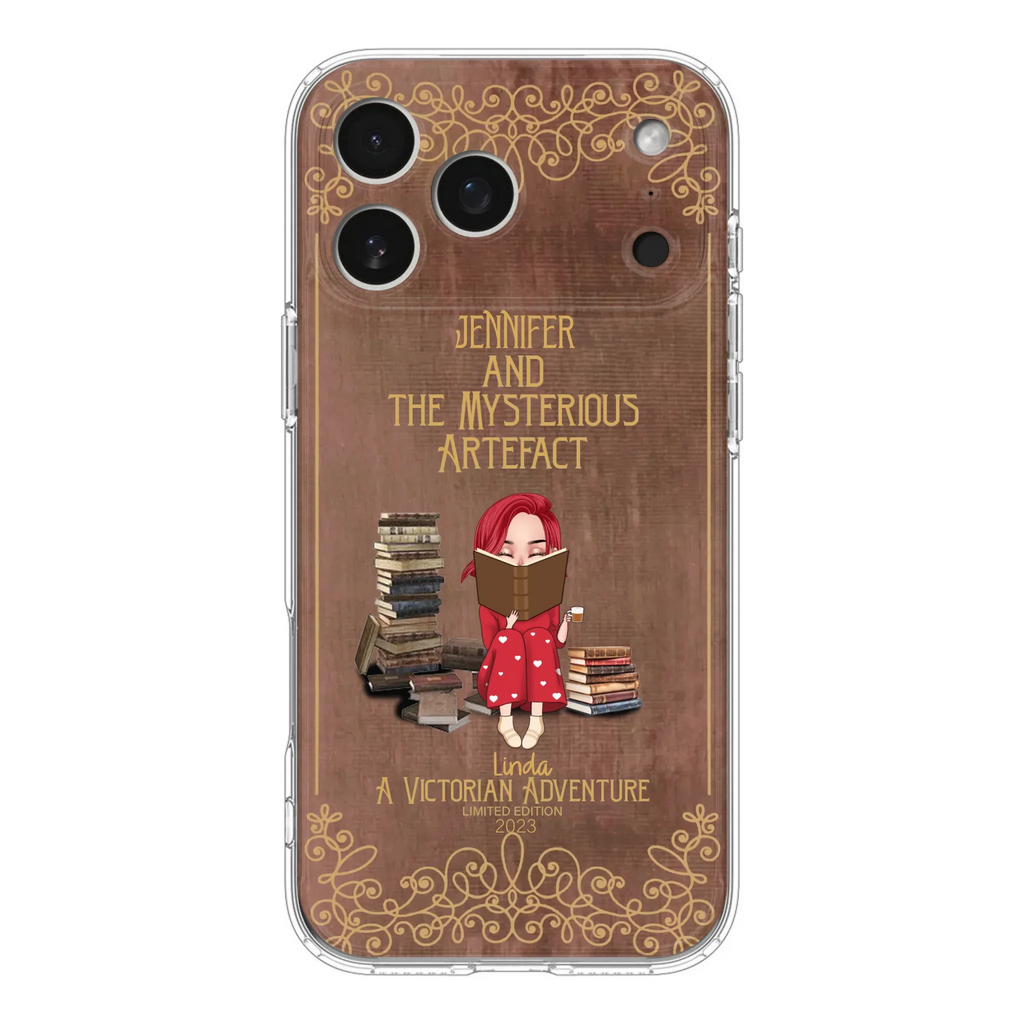 Custom Personalized Reading Girl Phone Case - Gift Idea For Reading Lovers - Mysterious Artefact - Cases For iPhone/Samsung
