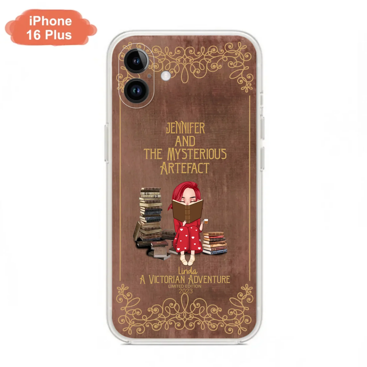 Custom Personalized Reading Girl Phone Case - Gift Idea For Reading Lovers - Mysterious Artefact - Cases For iPhone/Samsung