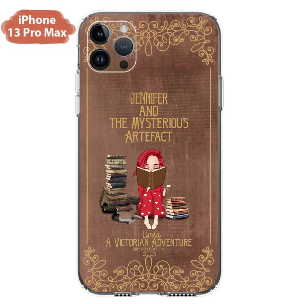 Custom Personalized Reading Girl Phone Case - Gift Idea For Reading Lovers - Mysterious Artefact - Cases For iPhone/Samsung