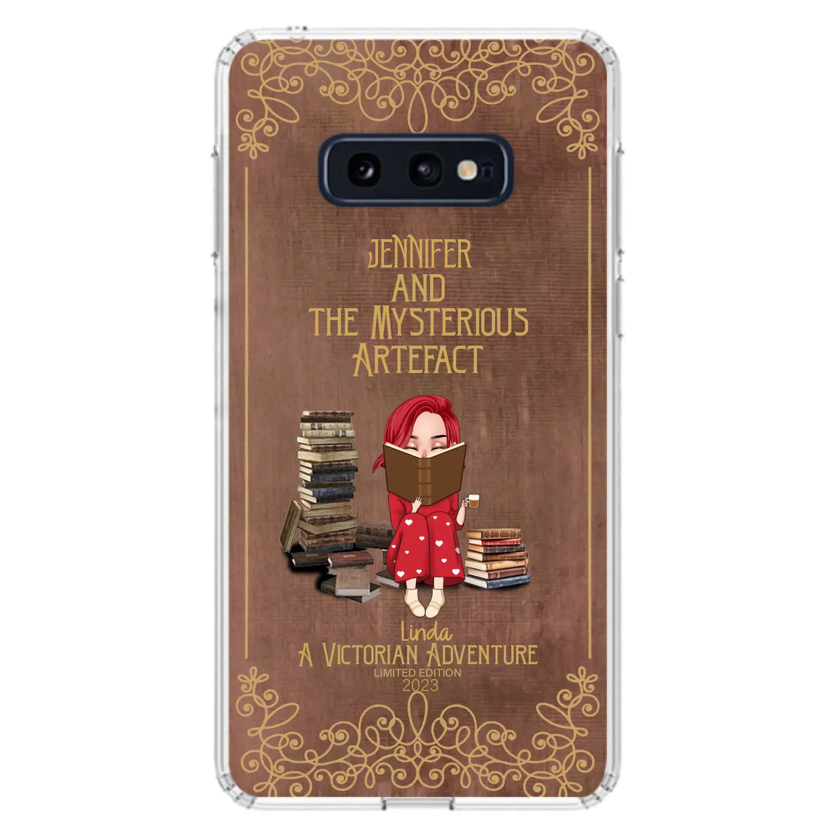 Custom Personalized Reading Girl Phone Case - Gift Idea For Reading Lovers - Mysterious Artefact - Cases For iPhone/Samsung