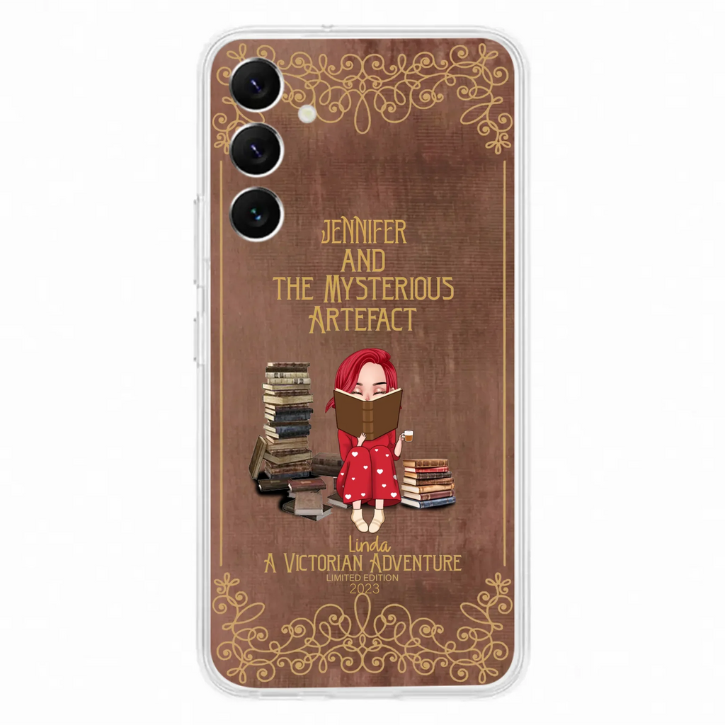 Custom Personalized Reading Girl Phone Case - Gift Idea For Reading Lovers - Mysterious Artefact - Cases For iPhone/Samsung