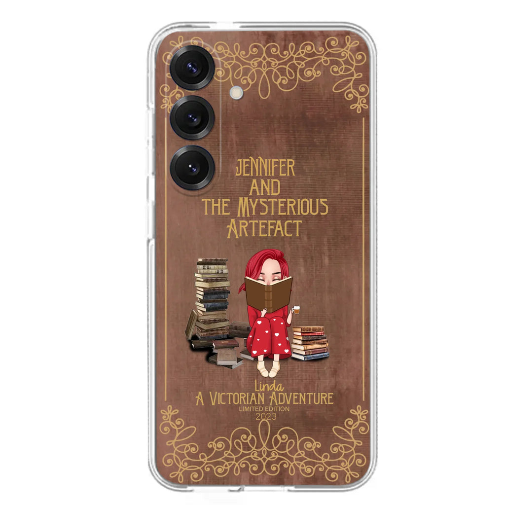 Custom Personalized Reading Girl Phone Case - Gift Idea For Reading Lovers - Mysterious Artefact - Cases For iPhone/Samsung