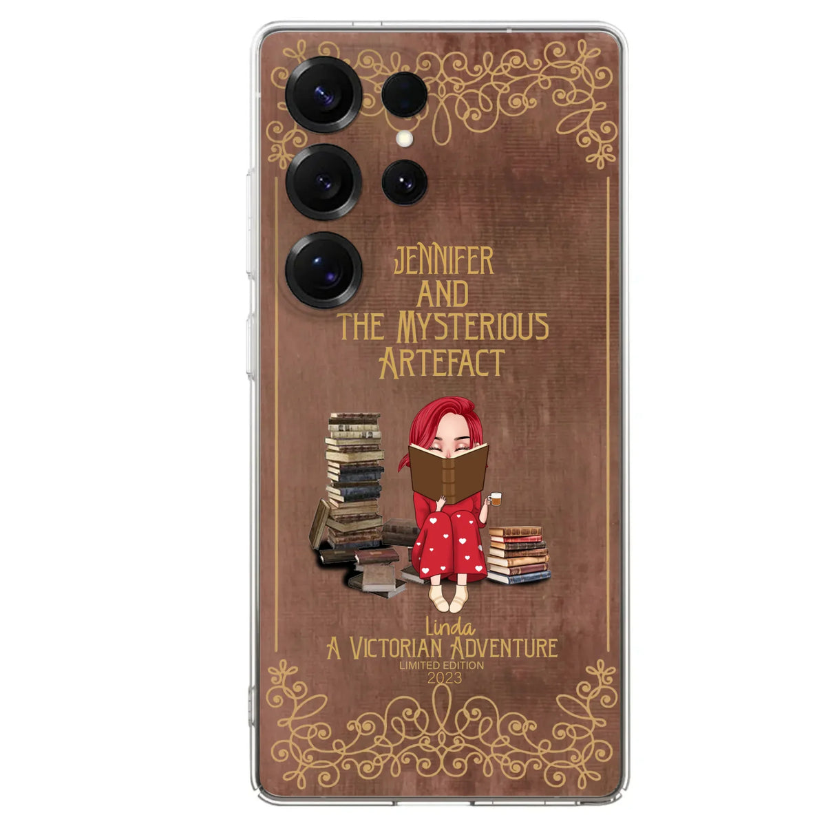 Custom Personalized Reading Girl Phone Case - Gift Idea For Reading Lovers - Mysterious Artefact - Cases For iPhone/Samsung