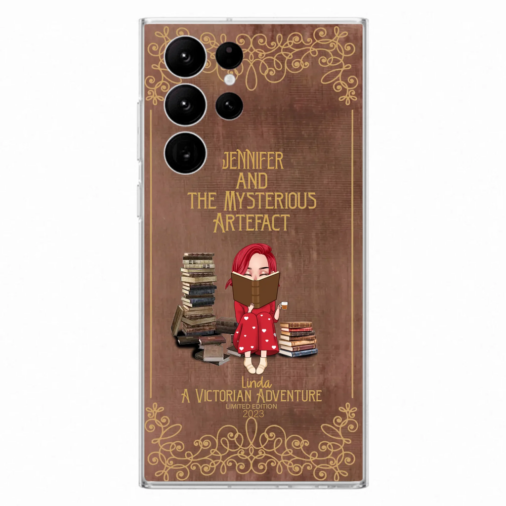 Custom Personalized Reading Girl Phone Case - Gift Idea For Reading Lovers - Mysterious Artefact - Cases For iPhone/Samsung
