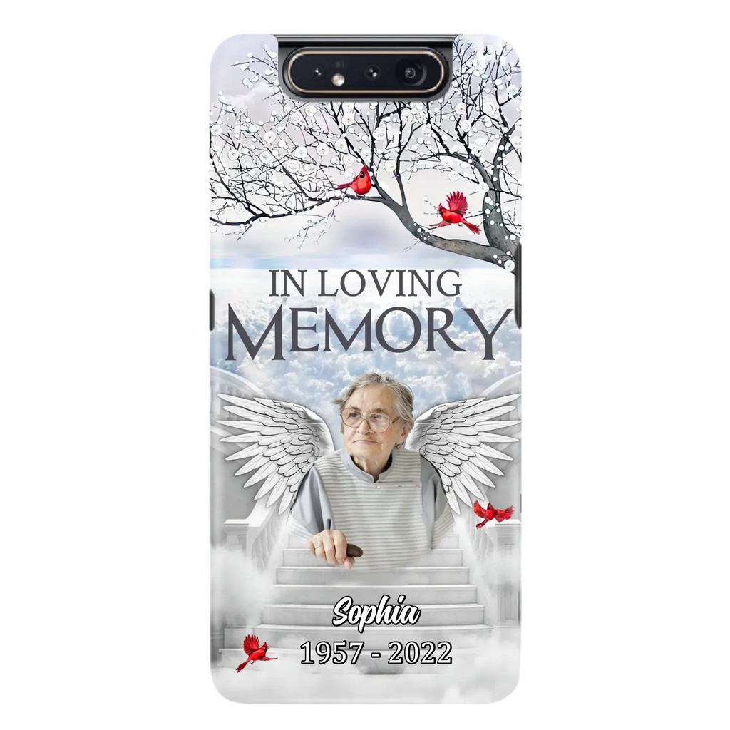 Custom Personalized Memorial Phone Case - Upload Photo - Memorial Gift Idea For Family - In Loving Memory - Case For iPhone & Samsung