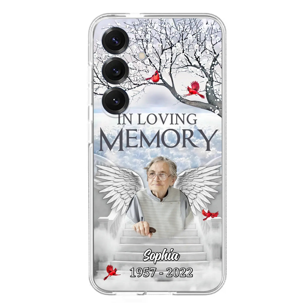 Custom Personalized Memorial Phone Case - Upload Photo - Memorial Gift Idea For Family - In Loving Memory - Case For iPhone & Samsung
