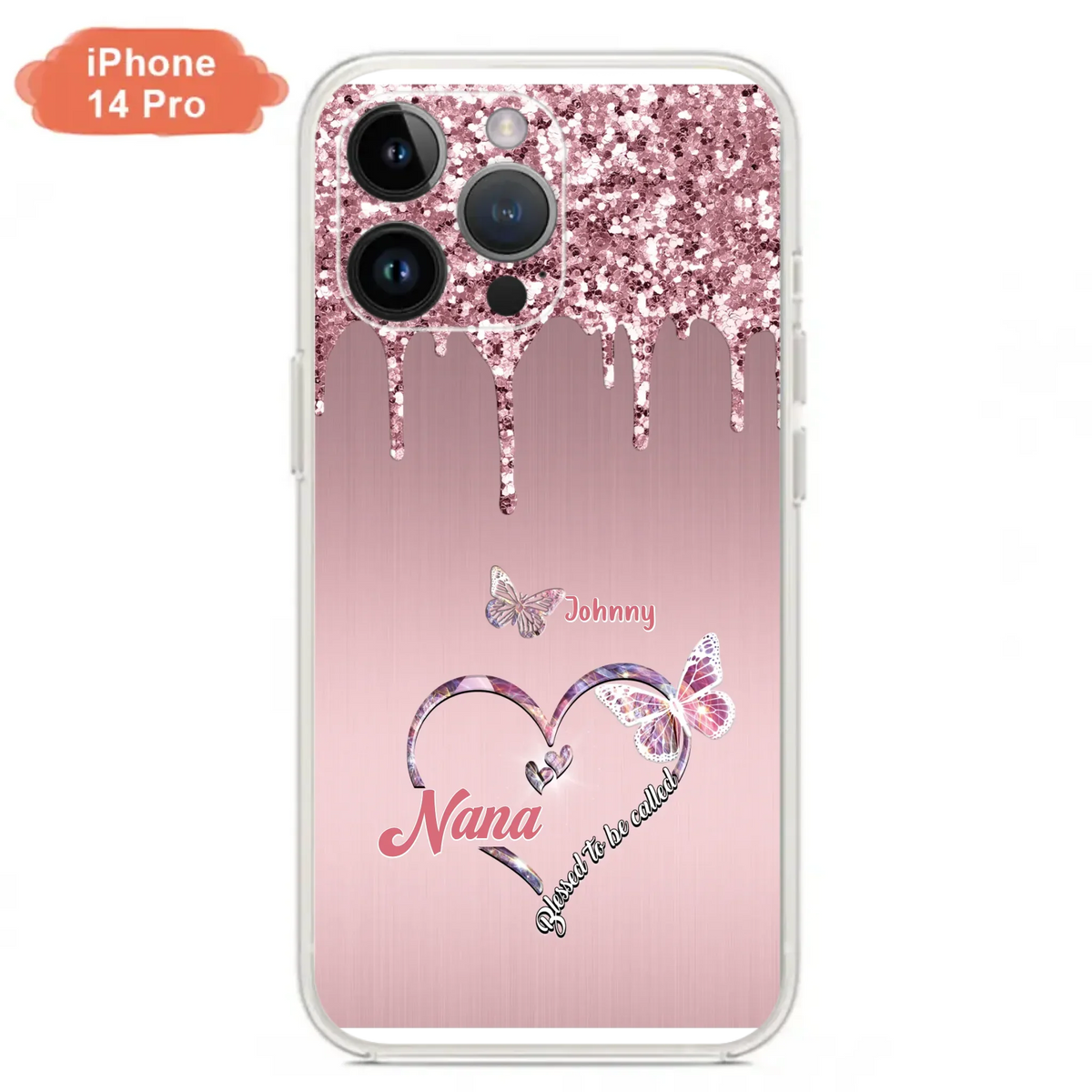 Custom Personalized Grandma Phone Case - Upto 10 Kids - Gift Idea For Mom/ Grandma/ Mother's Day - Case for iPhone/Samsung - Blessed To Be Called Nana