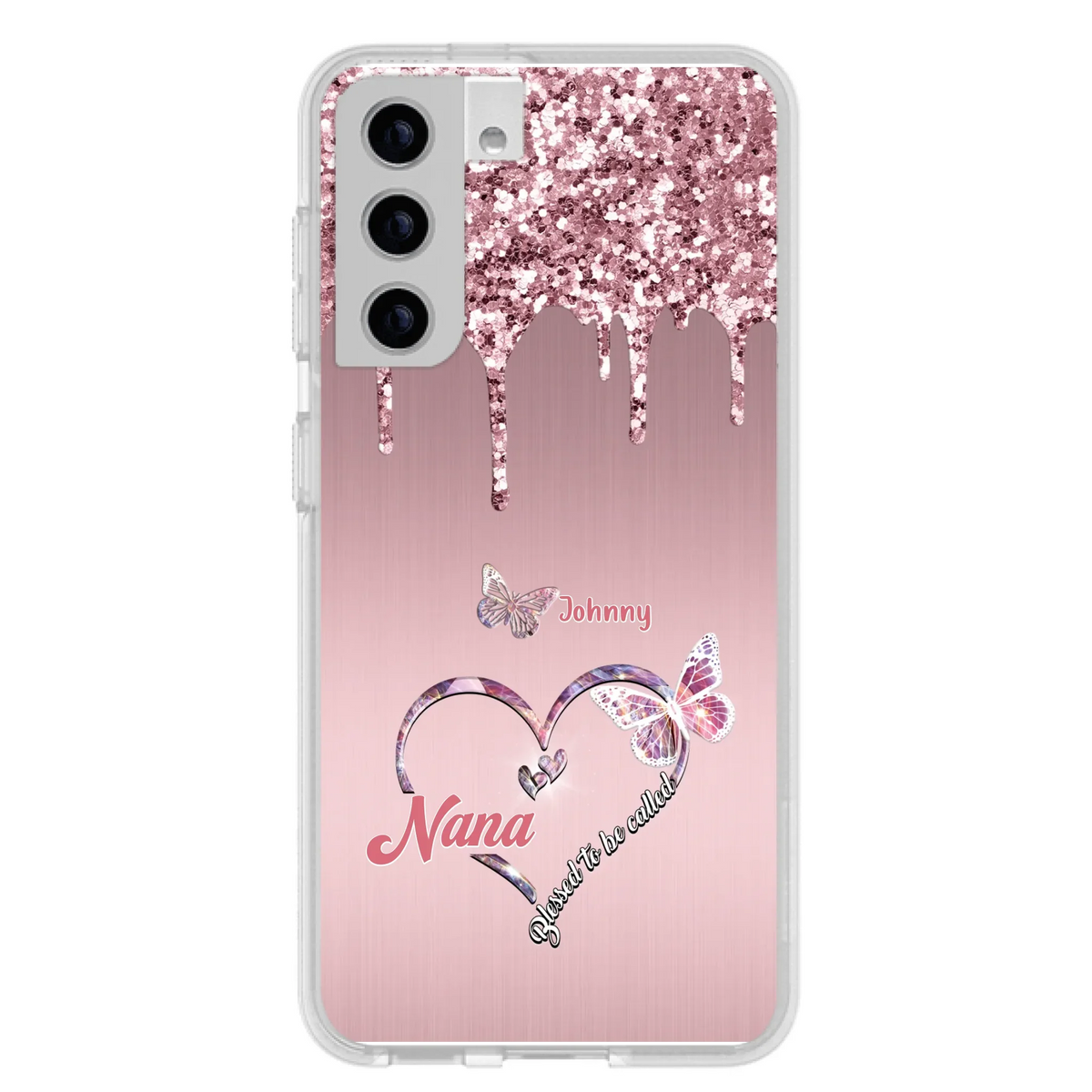 Custom Personalized Grandma Phone Case - Upto 10 Kids - Gift Idea For Mom/ Grandma/ Mother's Day - Case for iPhone/Samsung - Blessed To Be Called Nana