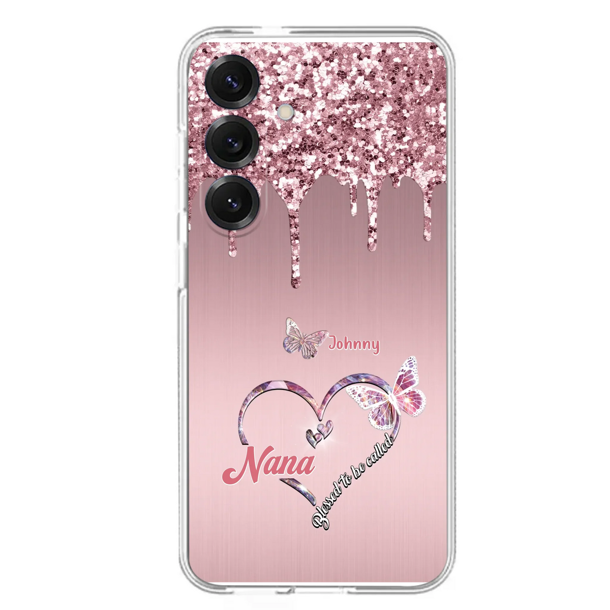 Custom Personalized Grandma Phone Case - Upto 10 Kids - Gift Idea For Mom/ Grandma/ Mother's Day - Case for iPhone/Samsung - Blessed To Be Called Nana