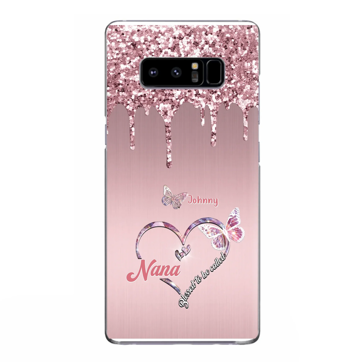 Custom Personalized Grandma Phone Case - Upto 10 Kids - Gift Idea For Mom/ Grandma/ Mother's Day - Case for iPhone/Samsung - Blessed To Be Called Nana
