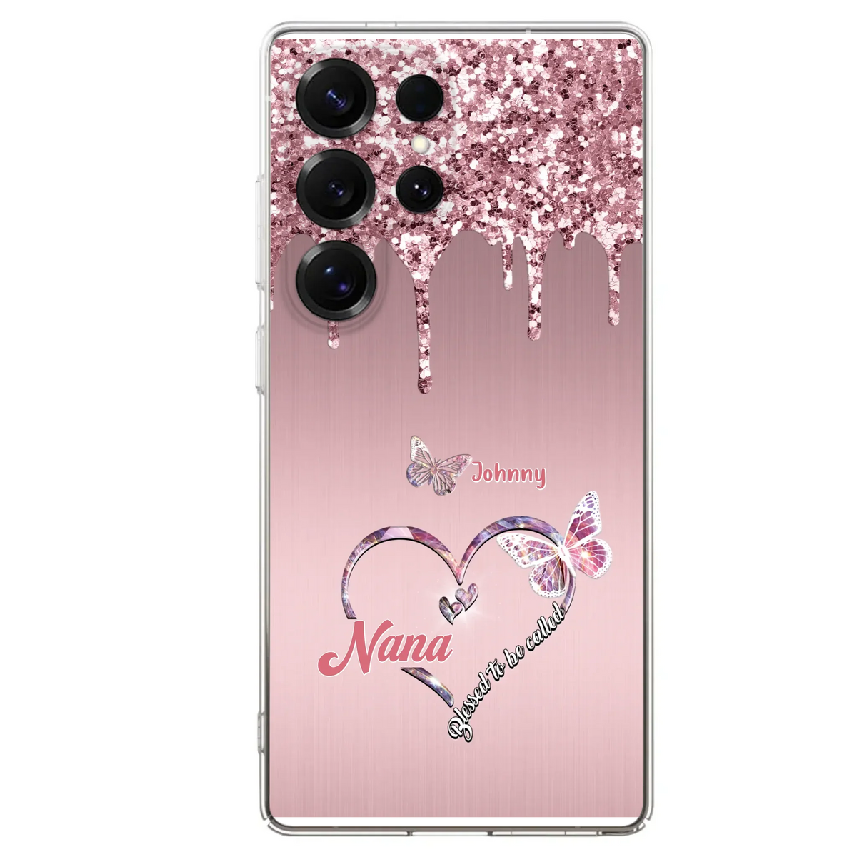 Custom Personalized Grandma Phone Case - Upto 10 Kids - Gift Idea For Mom/ Grandma/ Mother's Day - Case for iPhone/Samsung - Blessed To Be Called Nana