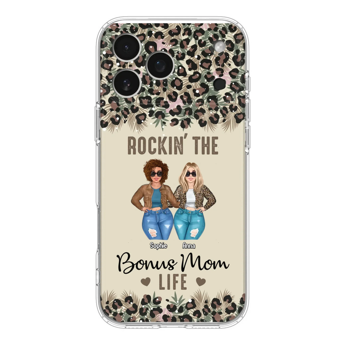 Custom Personalized Bonus Mom Phone Case - Gift Idea For Mother's Day - Rockin' The Bonus Mom Life - Case For iPhone & Samsung
