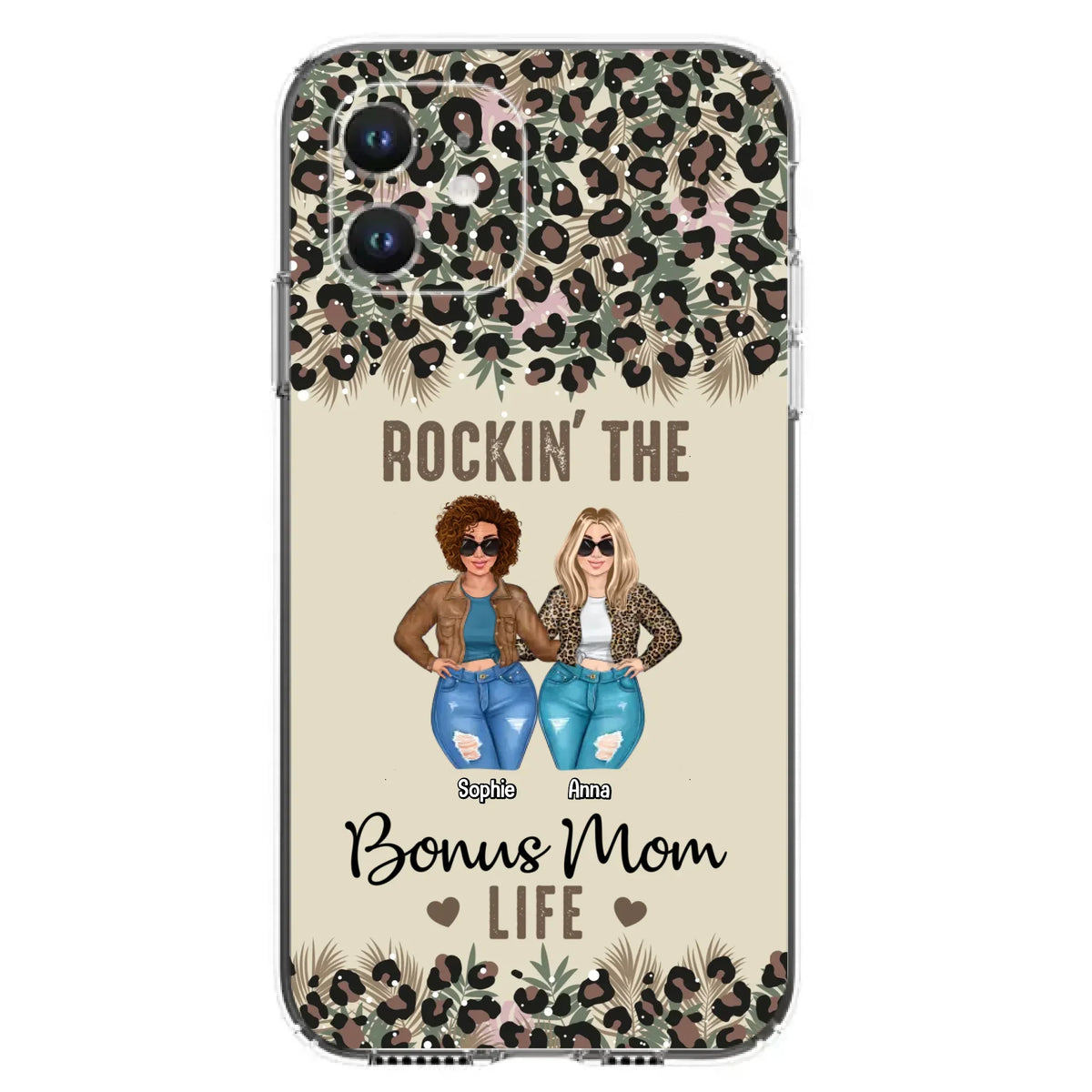 Custom Personalized Bonus Mom Phone Case - Gift Idea For Mother's Day - Rockin' The Bonus Mom Life - Case For iPhone & Samsung