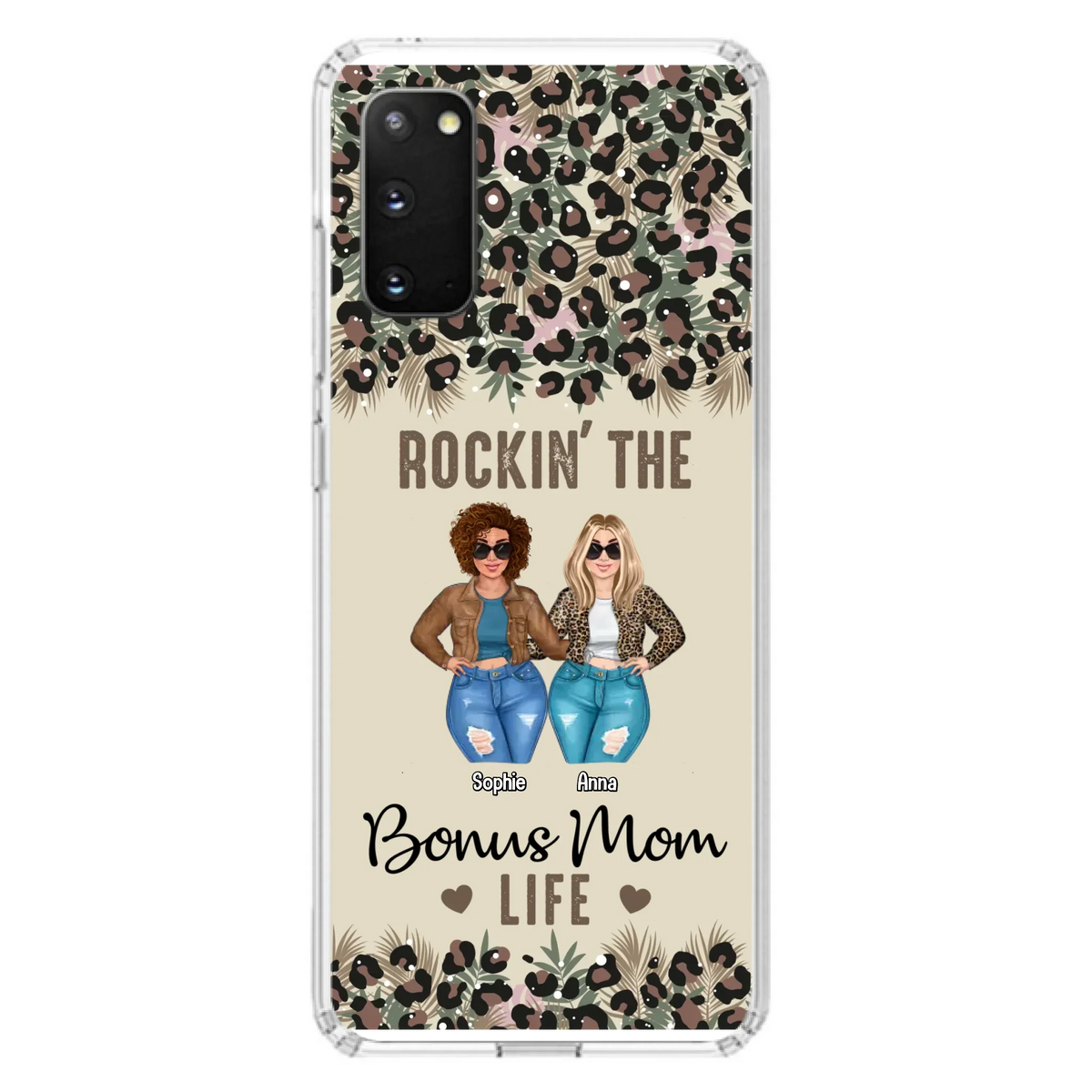 Custom Personalized Bonus Mom Phone Case - Gift Idea For Mother's Day - Rockin' The Bonus Mom Life - Case For iPhone & Samsung