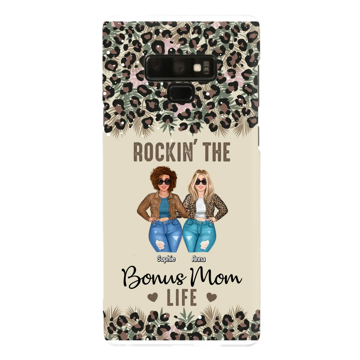 Custom Personalized Bonus Mom Phone Case - Gift Idea For Mother's Day - Rockin' The Bonus Mom Life - Case For iPhone & Samsung