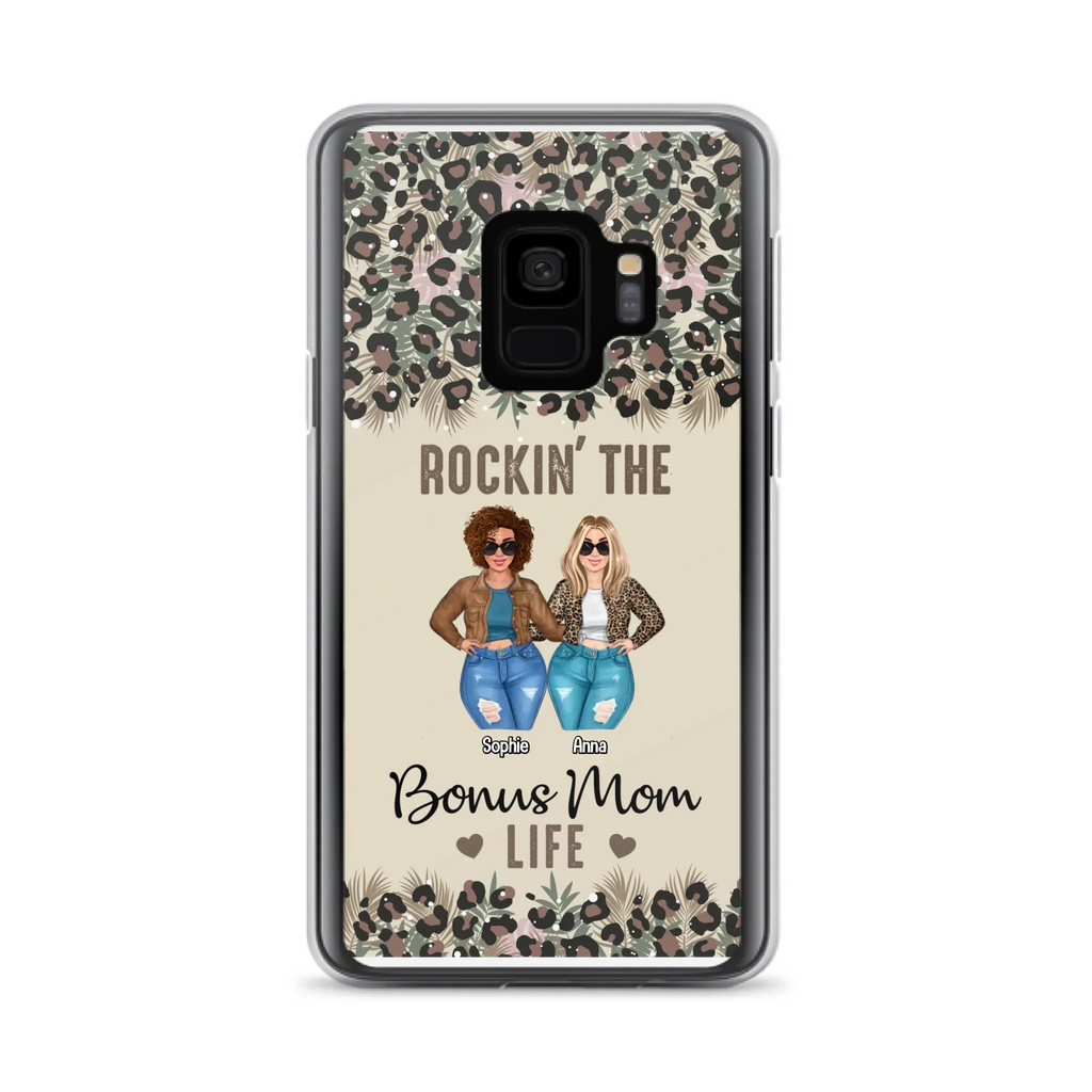 Custom Personalized Bonus Mom Phone Case - Gift Idea For Mother's Day - Rockin' The Bonus Mom Life - Case For iPhone & Samsung