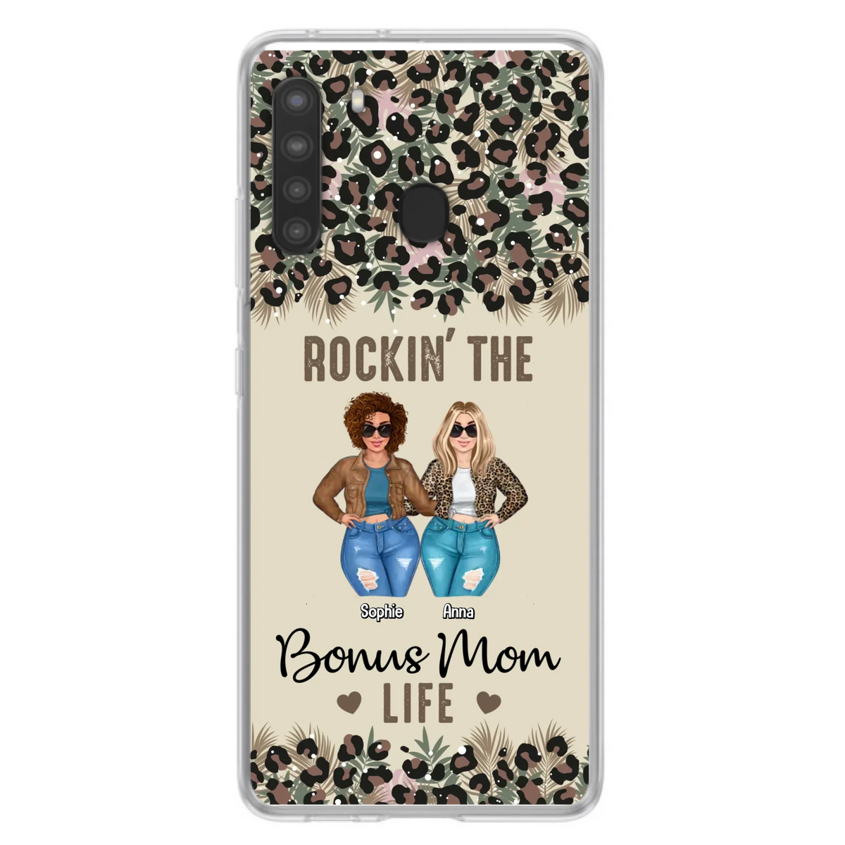 Custom Personalized Bonus Mom Phone Case - Gift Idea For Mother's Day - Rockin' The Bonus Mom Life - Case For iPhone & Samsung
