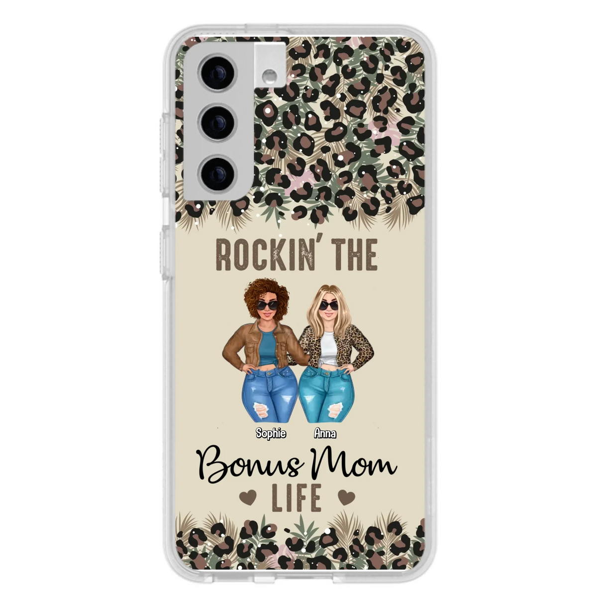 Custom Personalized Bonus Mom Phone Case - Gift Idea For Mother's Day - Rockin' The Bonus Mom Life - Case For iPhone & Samsung